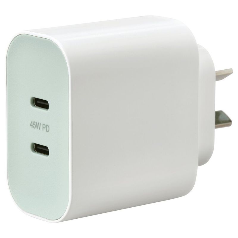 SJÖSS 45W 2-port USB charger - fast charging