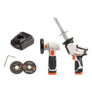 ToolPRO 12V Reciprocating Saw & Grinder Kit