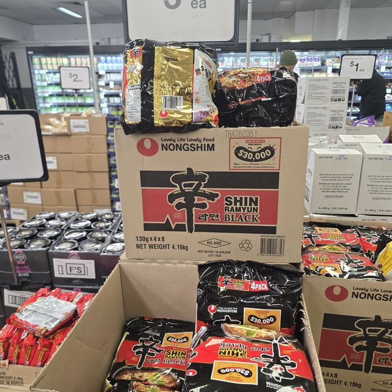 Nongshim Shin Ramyun 4包$3