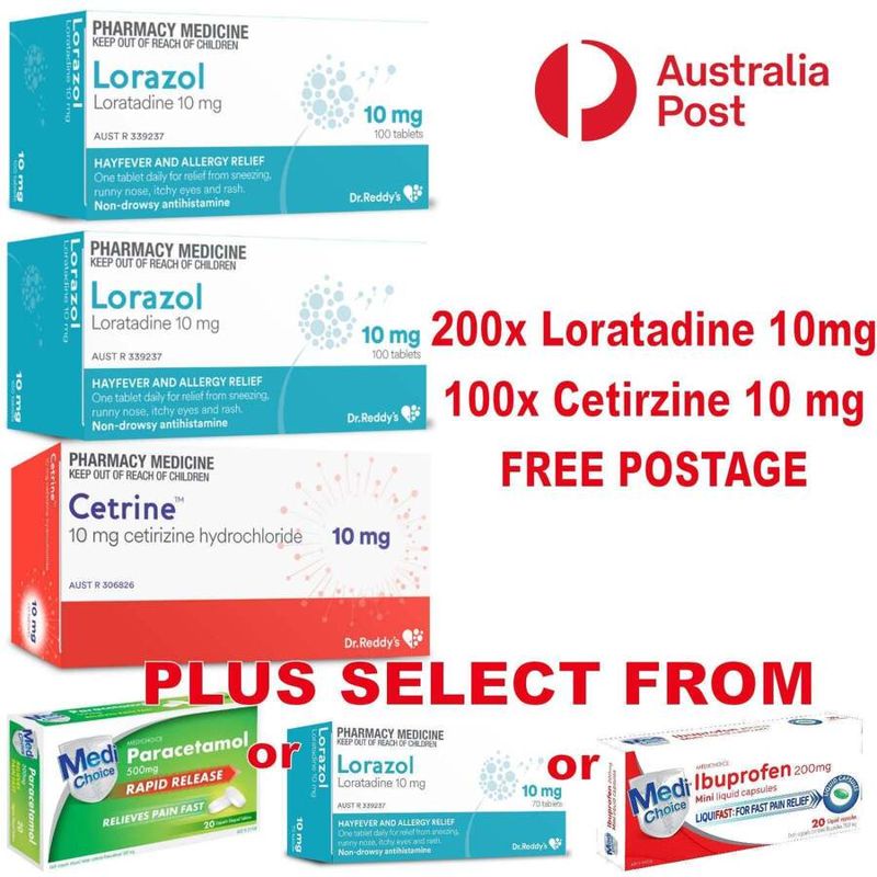 Loratadine+Cetirizine组合 $24.99
