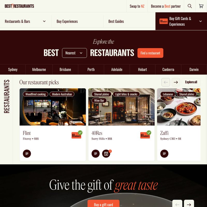 Best Restaurants礼卡 2.5折