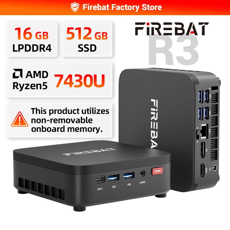 Firebat R3 迷你电脑 锐龙5降价