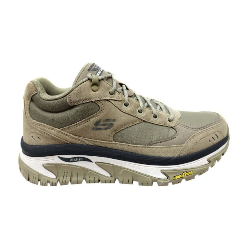 Skechers Mens Arch Fit Road Walker Comfortable Lace Up Shoes - 7 US or 25 cm / Tan