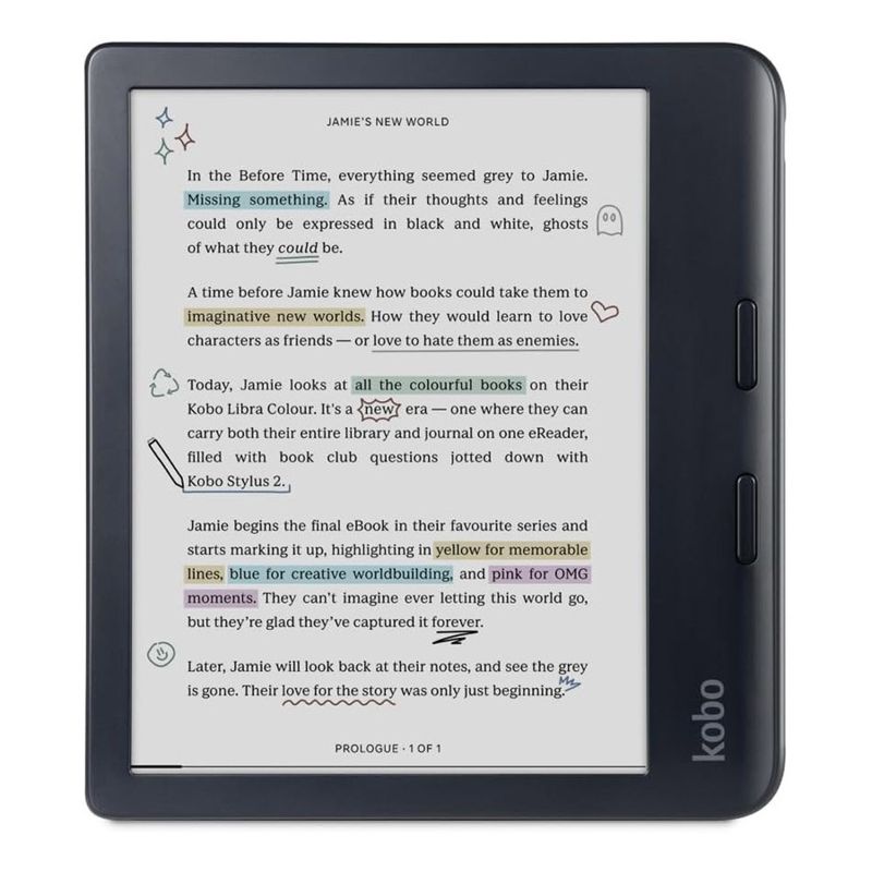 Kobo Libra Colour e-Book Reader (7'', 32GB, N428-KU) - Black