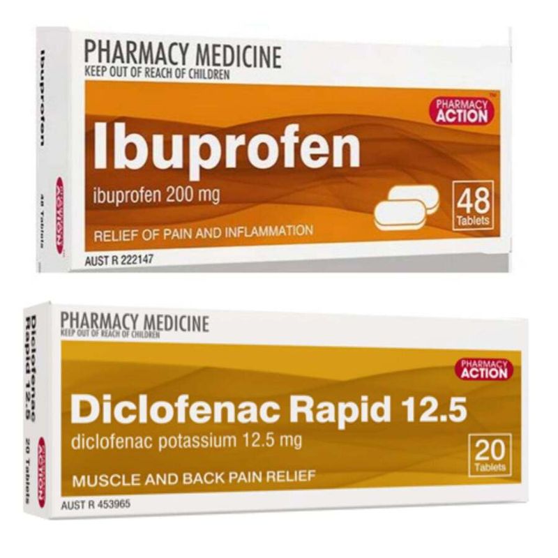 Diclofenac Rapid 12.5 + Ibuprofen 200mg - Pain Relief Combo