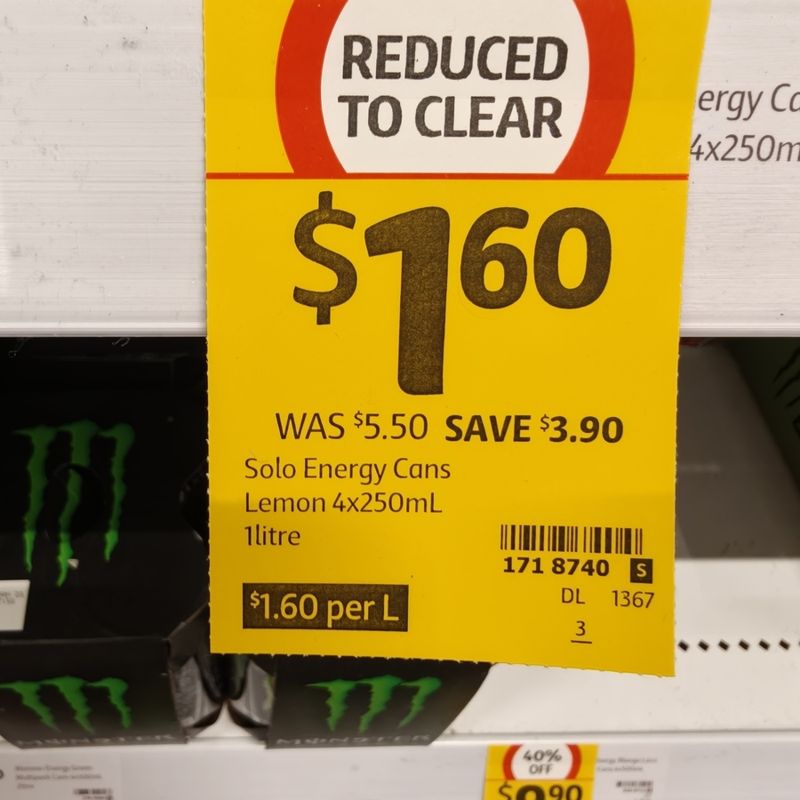 Solo Energy 4-Pack - Clearance