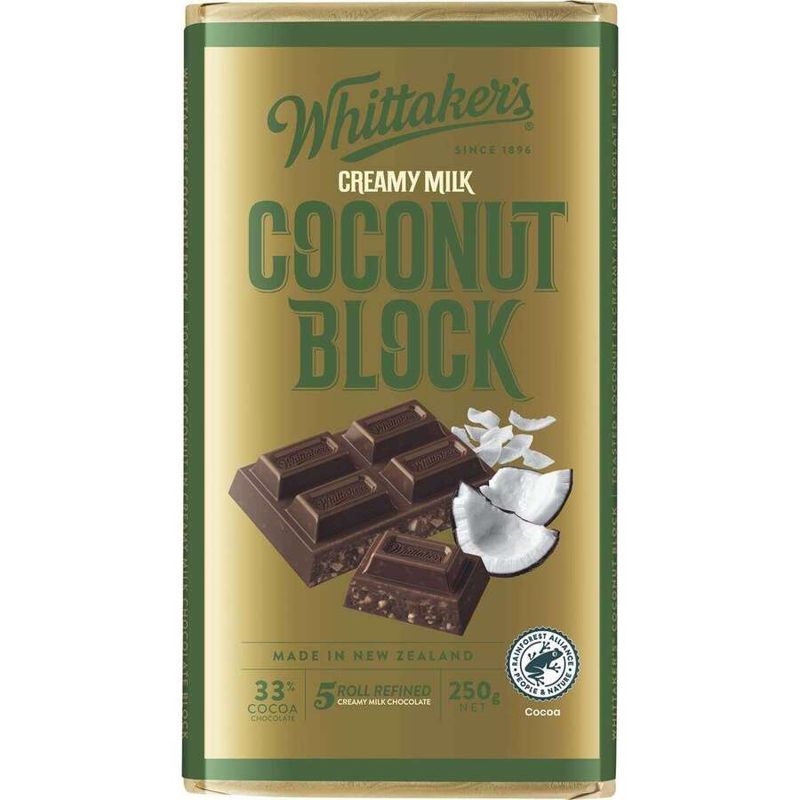 Whittaker's Chocolate Block 200-250g