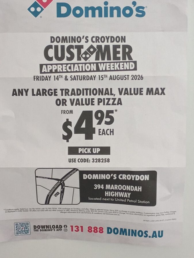 Large Pizza Pick-up