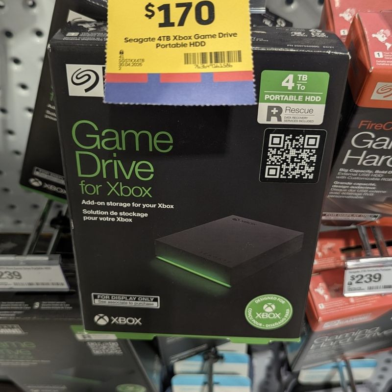 Seagate 4TB Game Drive for Xbox