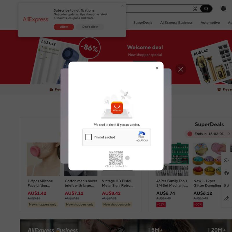 Up to 10% Cashback on AliExpress Purchases (Max /day)