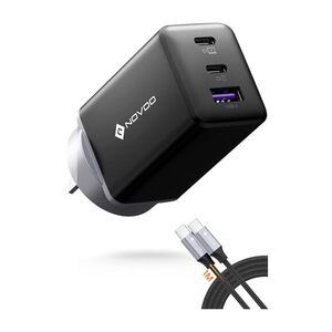 NOVOO 67W 3-Port GaN Charger with Cable