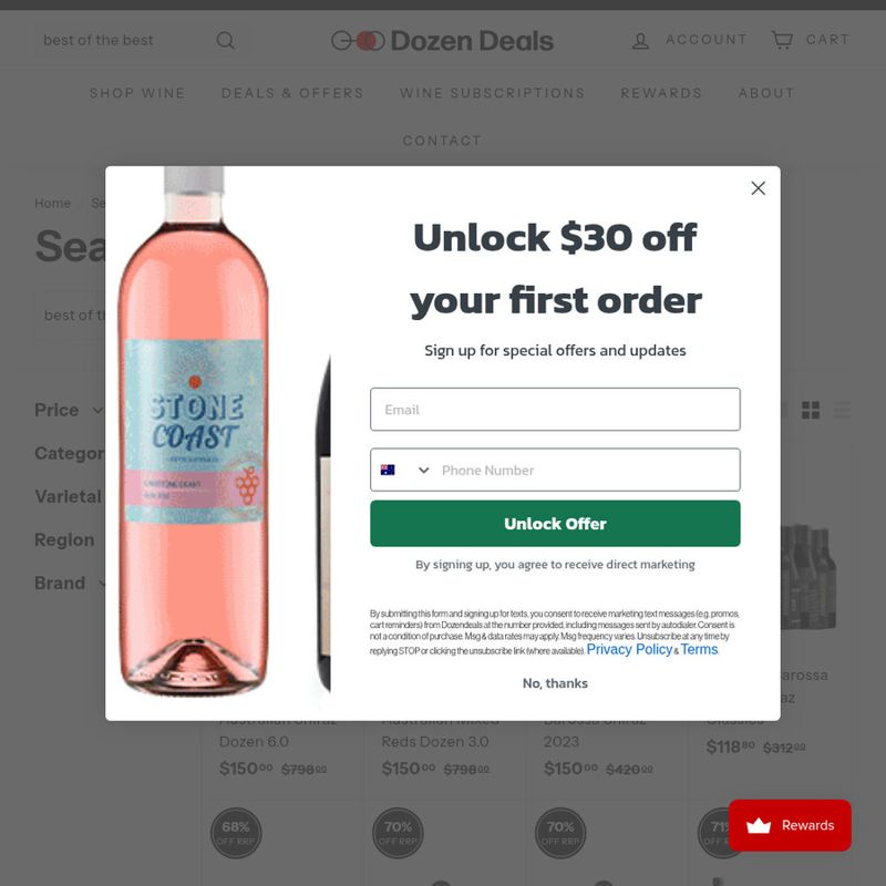 12 pack - Best of the Best South Australian Shiraz Dozen 6.0