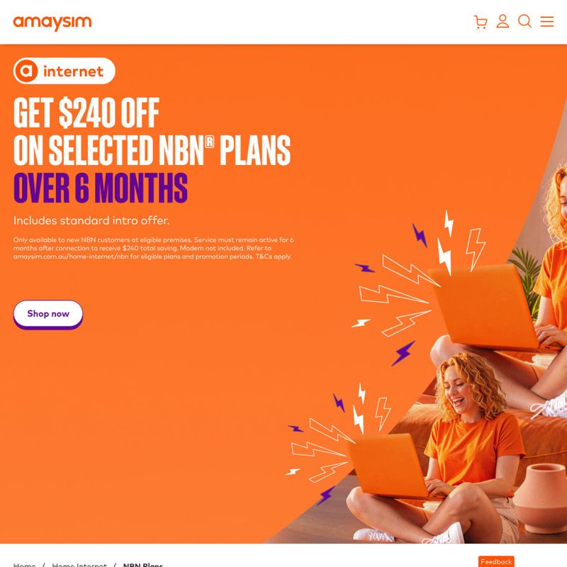 amaysim NBN Plans - /Month First 6 Months