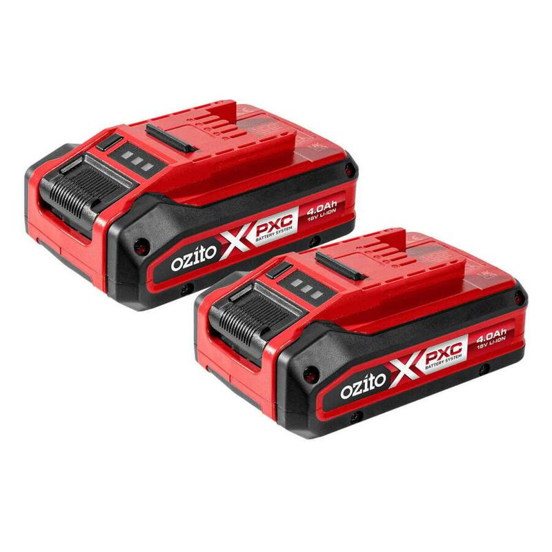 Ozito PXC 18V 4.0Ah Battery Twin Pack