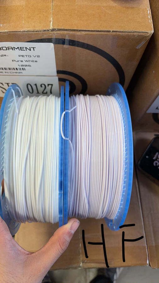 Pure White PETG 3D Printer Filament