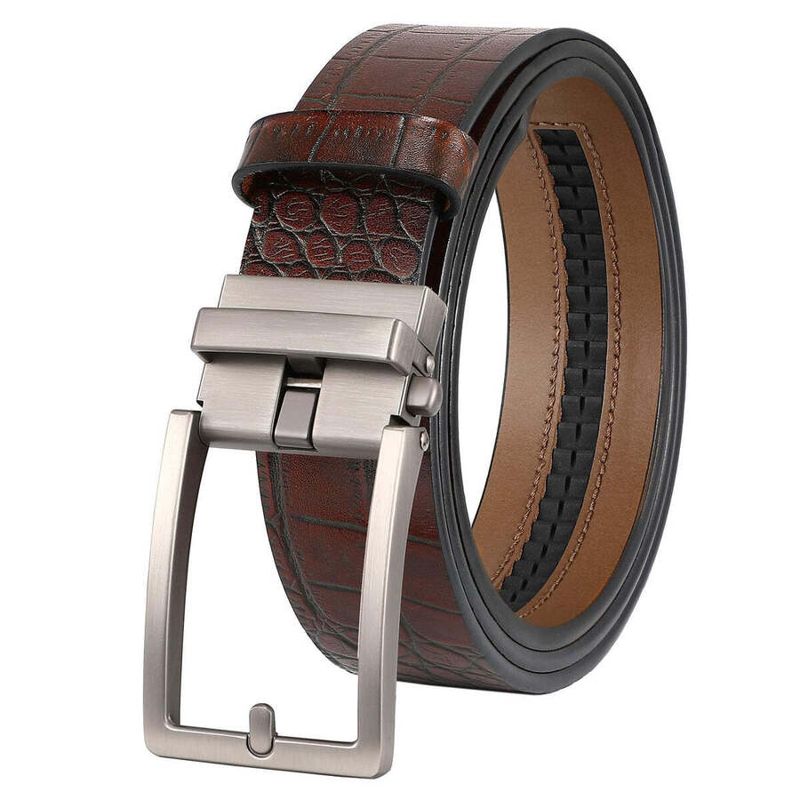 Full-Grain Leather Sliding Belt