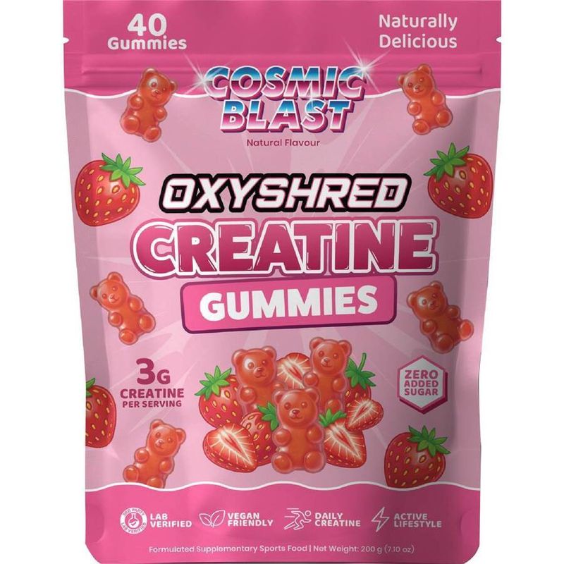 OxyShred Creatine Gummies Cosmic Blast, Half-Price at