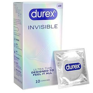 Durex Invisible Condoms 10-Pack - RRP)