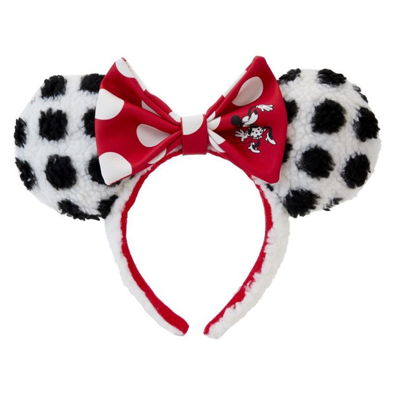 Loungefly Disney Minnie Mouse - Minnie Rocks The Dots Sherpa Ears Headband