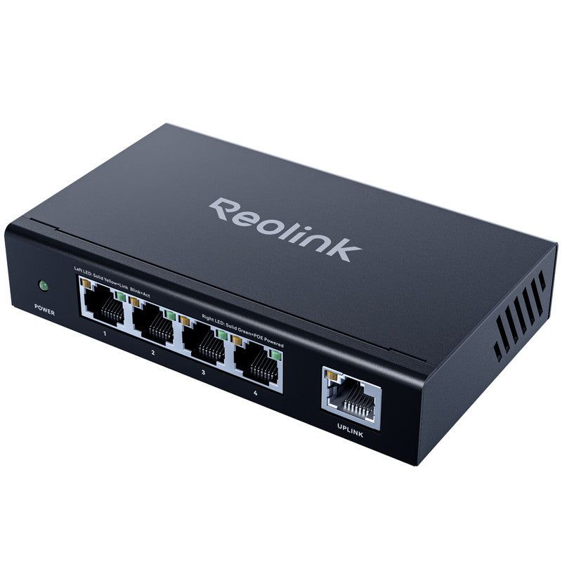 Reolink 5-Port Gigabit PoE Switch with 65W Power Budget - RLA-PS1E