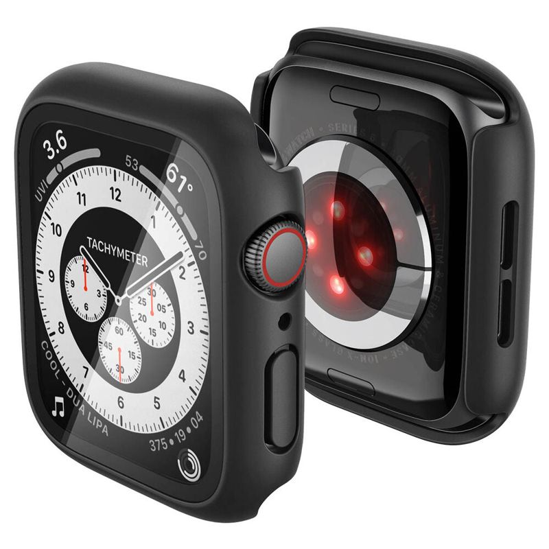 Spigen Apple Watch SE3/SE2/6/SE/5/4 40mm Thin Fit 360 Case with Screen Protector (Black)