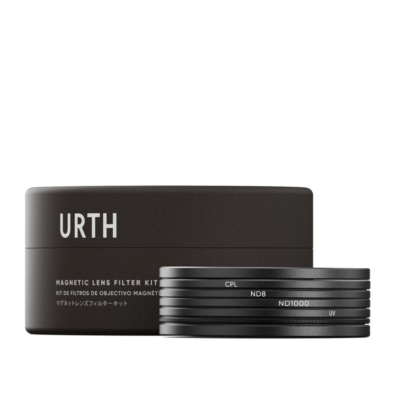 Urth 58mm Magnetic UV, Circular Polarizing (CPL), ND8, ND1000 Lens Filter Kit (Plus+)