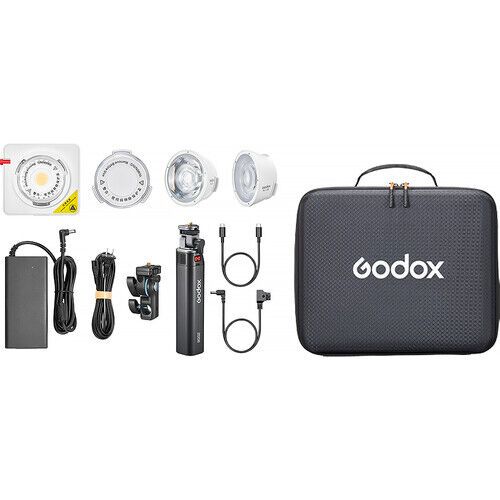 Godox ML100R RGB Portable LED Light Kit (36° Lens and Battery Grip)