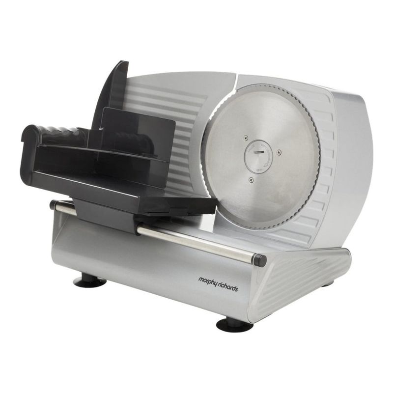 Morphy Richards 200W Electric Food Slicer 190mm Serrated Stainless Steel Blade