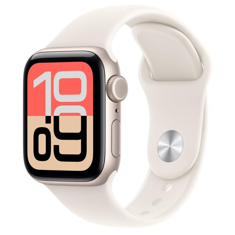 Apple Watch SE 3 40mm Starlight Aluminium Case GPS + Cellular Sport Band (M/L) [2025]