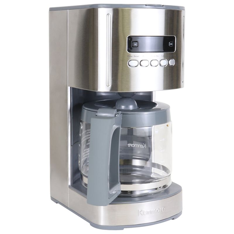 Kenmore Drip Coffee Maker 12‑Cup Silver