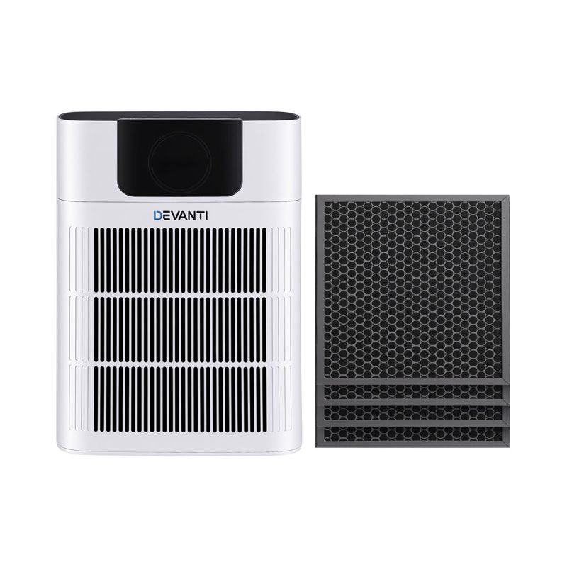 Devanti Pet Air Purifier H12 HEPA Filter Cleaner Replacement Filter White