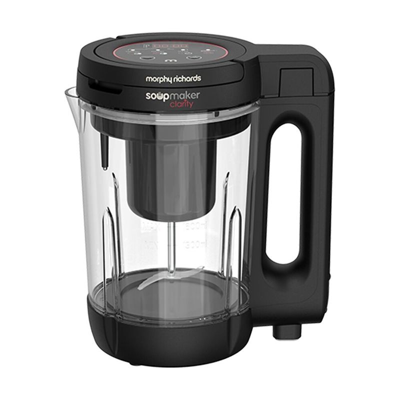 Morphy Richards Clarity Soup Maker 1000W 1.6 L with Interlocking Lid (Clear)