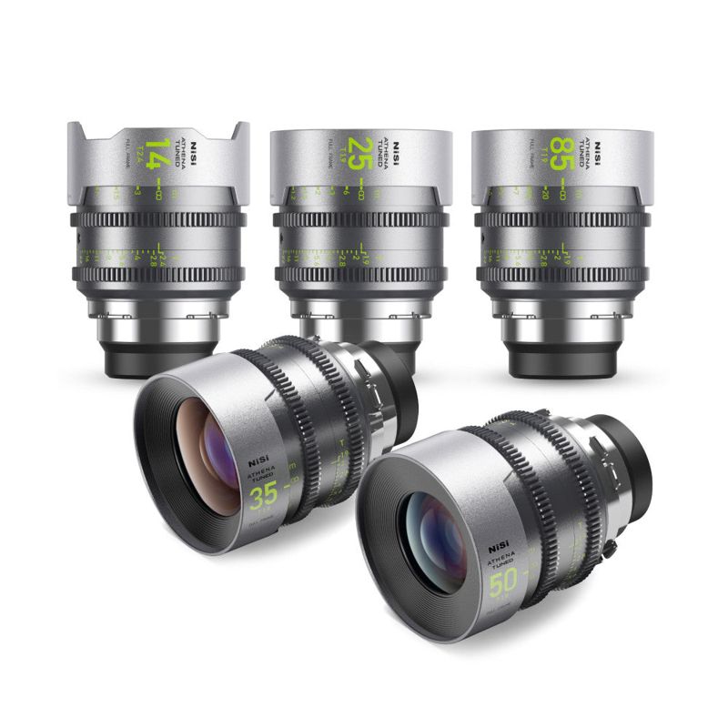 NiSi ATHENA Tuned Prime Limited Edition 5-Lens Cinema Kit (PL Mount)