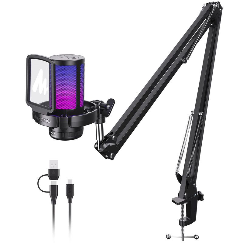 MAONO DGM20S Gamerwave Condenser USB Gaming RGB Microphone