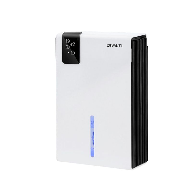 DEVANTI 2000ml Portable Dehumidifier Moisture Absorber Home Bedroom Quiet Remote