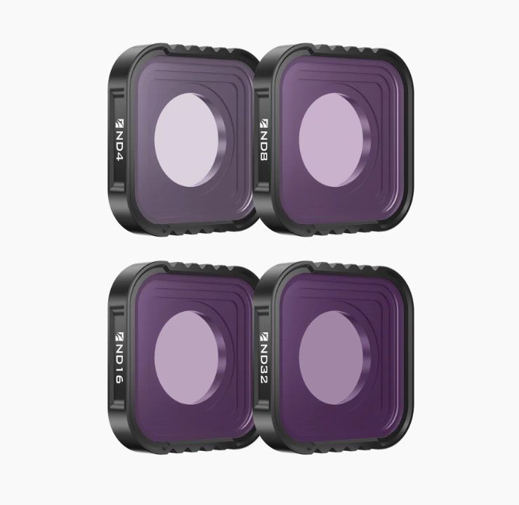 Freewell 4-pack Standard Day ND Filters for GoPro HERO13 Black (ND4 8 16 32)