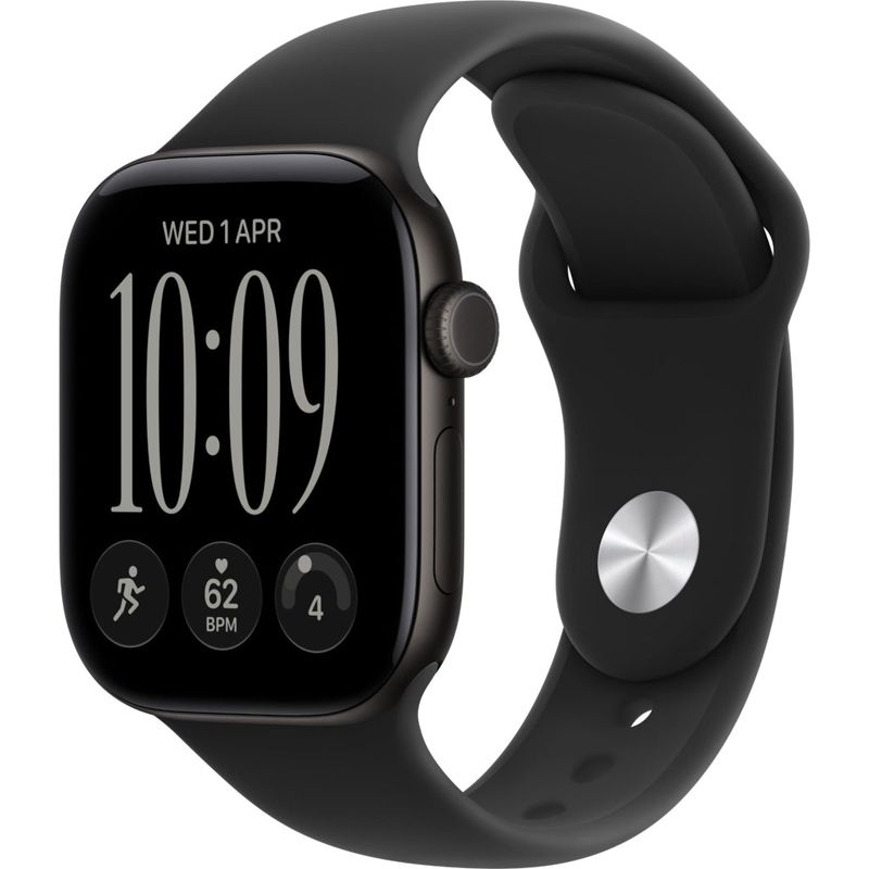 Apple Watch Series 12 42mm Black Aluminium Case GPS Sport Band (M/L) [Black]