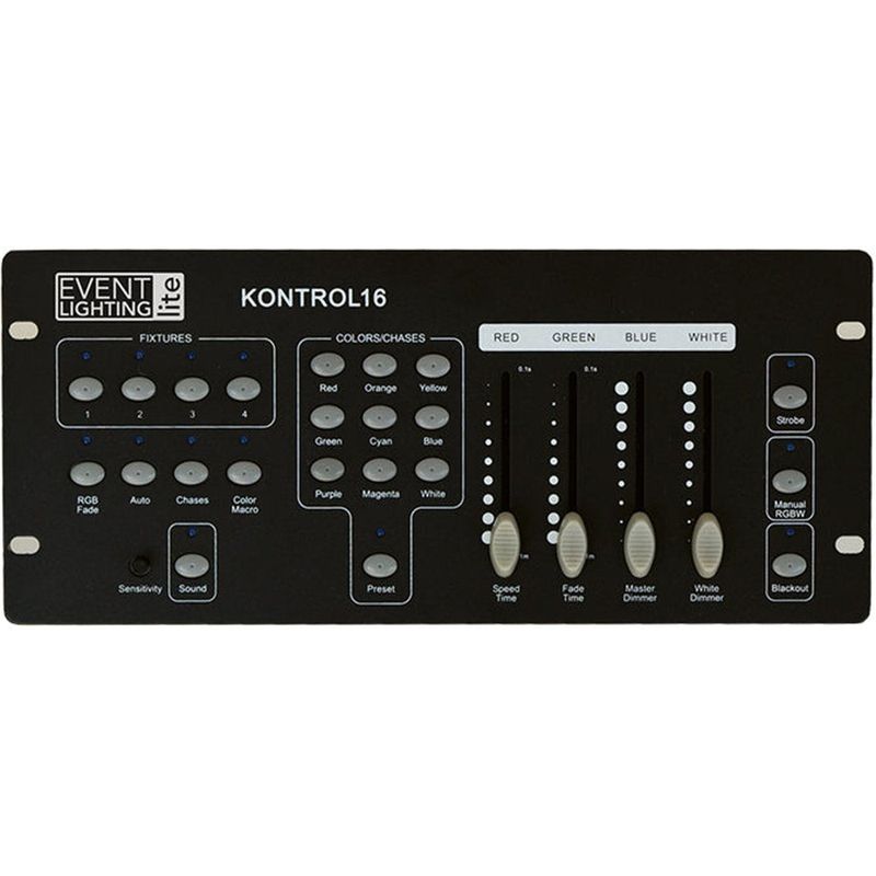 Event Lighting KONTROL16 - 4 x RGBW fixture DMX controller