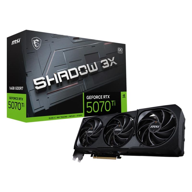 MSI GeForce RTX 5070 Ti SHADOW 3X OC 16GB GDDR7