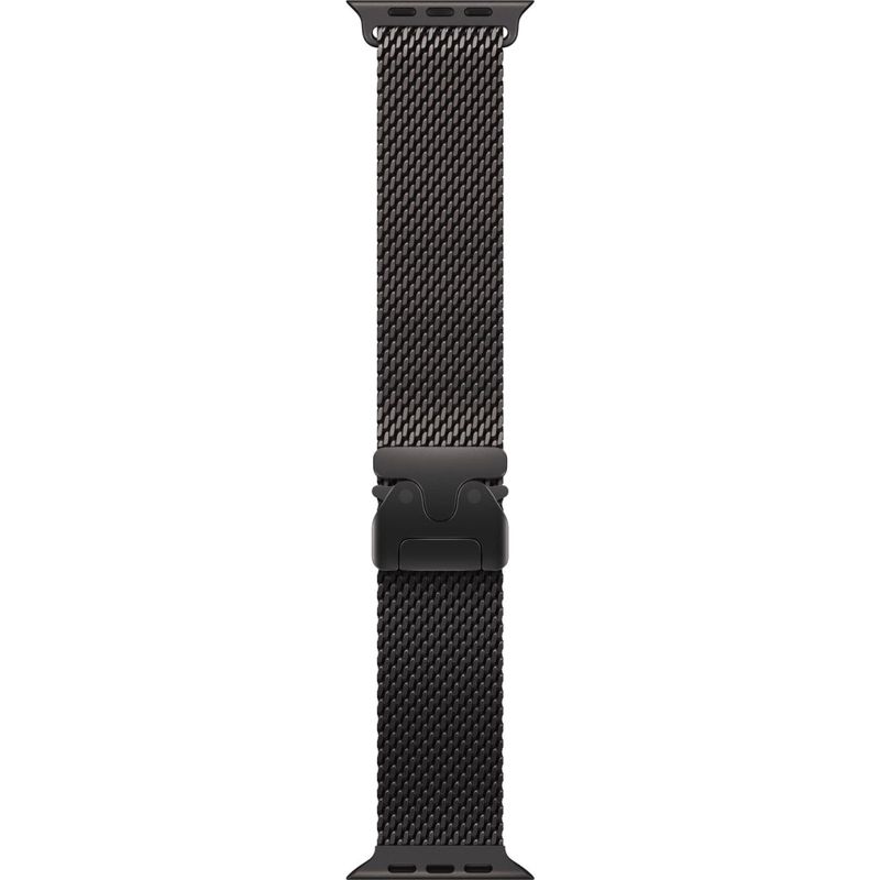 Apple Watch 49mm Black Titanium Milanese Loop [Medium]