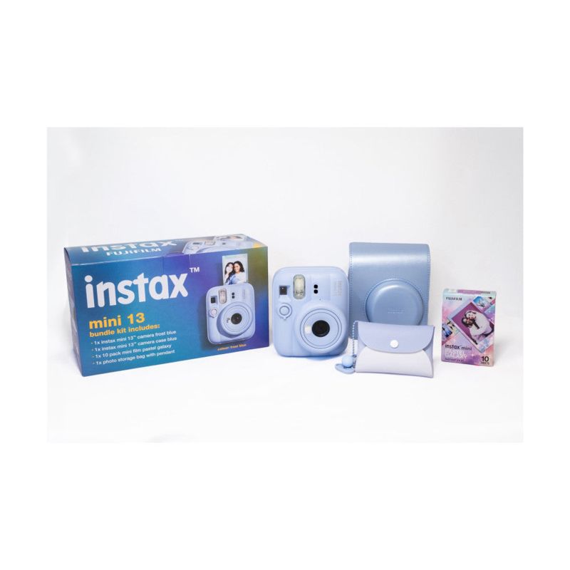 Fujifilm Instax Mini 13 Camera Bundle with Film & Case - Blue