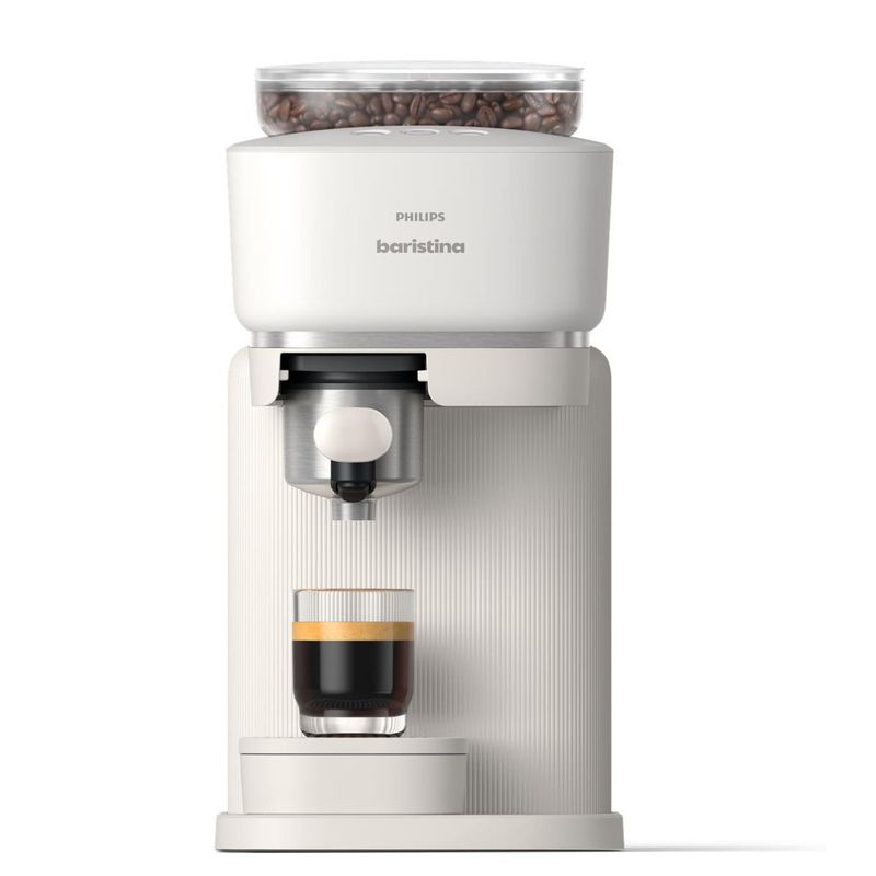Philips Baristina Compact Bean-to-Cup Espresso Coffee Machine (Cloud White)