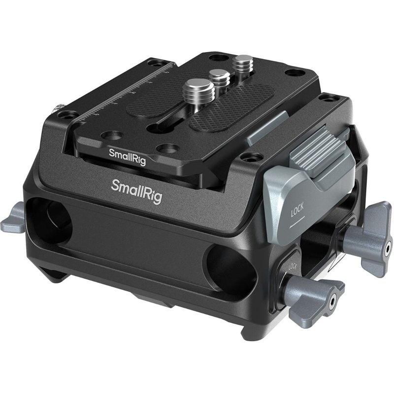 SmallRig Manfrotto-Type Mount Plate Kit with 15mm Dual Rod Clamp 5366