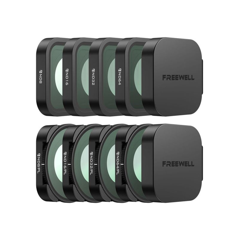 Freewell 8-pack All Day Filter Set for GoPro Mission 1 / Mission 1 Pro