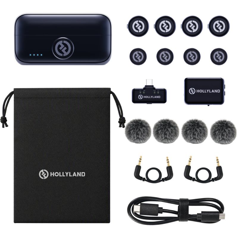 Hollyland Lark M3 Wireless Microphone Kit 4TX+2RX