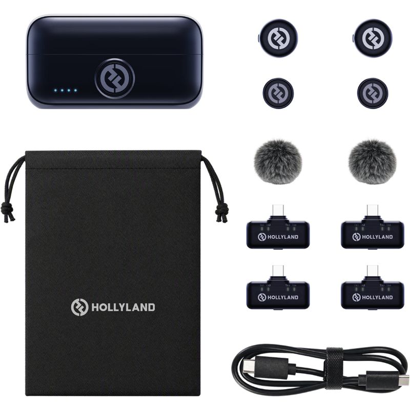Hollyland Lark M3 Wireless Microphone Kit 2TX+4RX