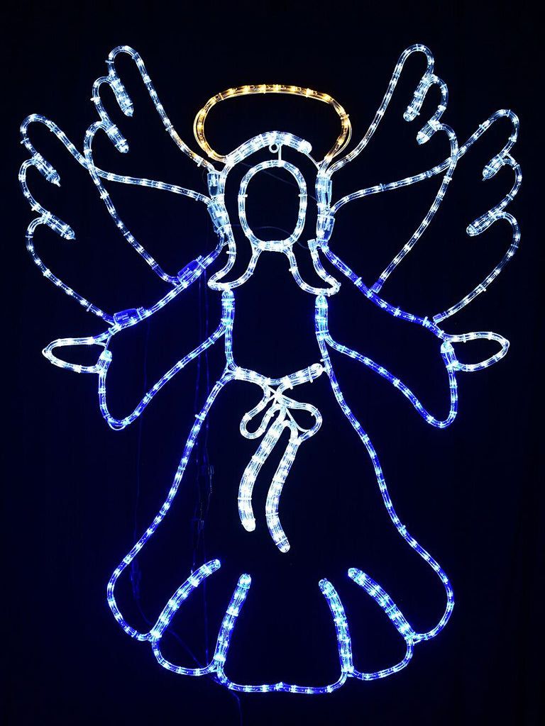 1.1m Dynamic Angel Of Bethlehem Outdoor Christmas LED Rope Light DisplayBlue & Cool White with Warm White