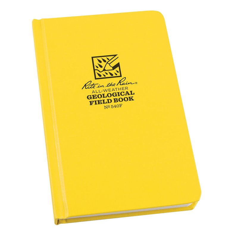 Rite In The Rain Bound Hard Cover 4.375 x 7.25 Fabrikoid Book - Geological - Yellow