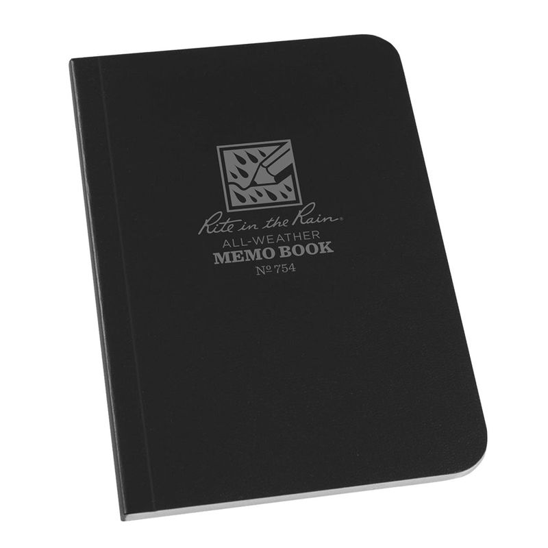 Rite In The Rain Bound Soft Cover 3.125 x 5 Field Flex Book - Universal - Black