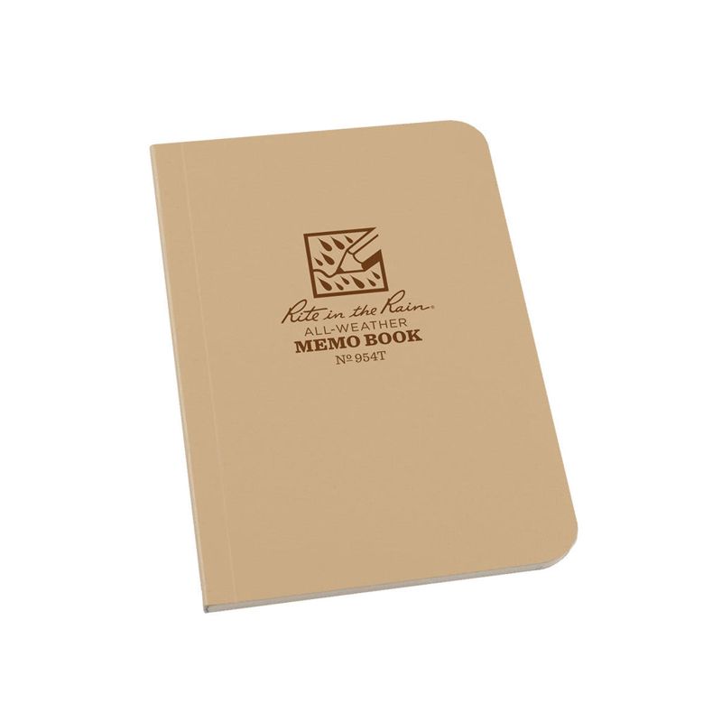 Rite In The Rain Bound Soft Cover 3.125 x 5 Field Flex Book - Universal - Tan